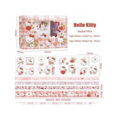 Imagem de Adesivos Sanrio Hello Kitty, Kuromi, My Melody e Pompompurin - Caixa c