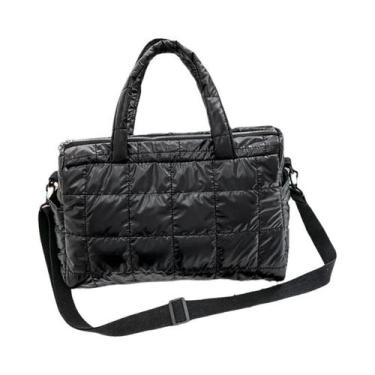 Imagem de Bolsa De Ombro De Algodão De Grande Capacidade Bolsa Tote Crossbody De