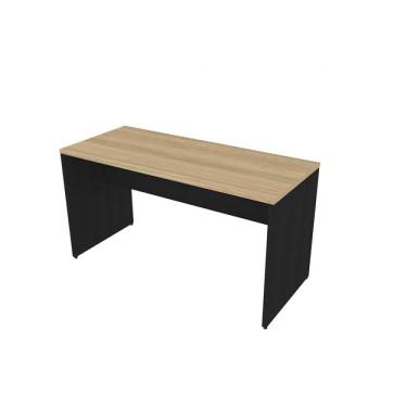 Imagem de Mesa Reta Corp 25mm 80 Cm Bramov Móveis Preto/carvalho Mel
