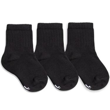 Imagem de Kit 3 Pares Meia Lupo Infantil 2727-089 Algodão Cano Médio, 24/29, 999