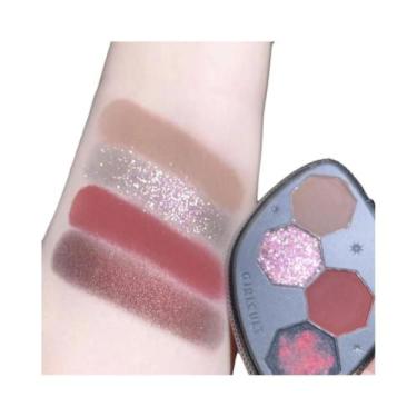 Imagem de Paleta De Sombras 4 Cores Cintilantes E Foscas Para Meninas, Conjunto 