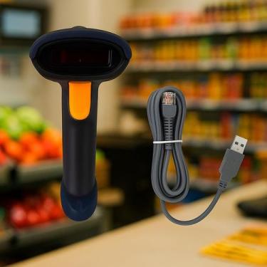 Imagem de Leitor Código Usb Portátil Com Fio Ideal Para Caixa E Estoque - RELET