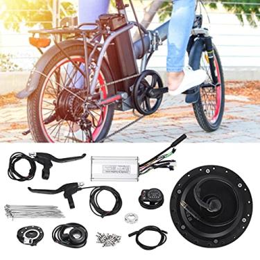 Imagem de Kit de Conversão para Bicicletas Elétricas 36V 500W, Motor do Cubo da Roda Dianteira Com Medidor de Exibição KT-900S Alavanca do Freio Sensor de Assistência de Velocidade (Raios