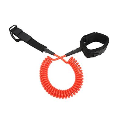 Imagem de Prancha Leash Paddle Board Leash Surf Leash Ajustável Ankle Strap Design Água Do Mar Resistente À Corrosão TPU Aço Inoxidável Hardware para Homens Mulheres Crianças (Núcleo vermelho e branco)