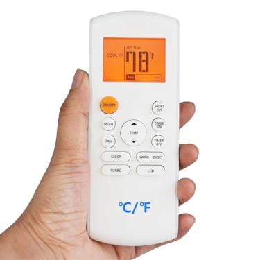 Imagem de Controle remoto de substituição para ar condicionado MrCool Mini Split A-24-HP-230B-LG A-09-HP-115B-MS A-09-HP-230B-LG A-12-HP-115B-LG A-18-HP-230B-LG O-HH-09-HP-230E (tela de Fahrenheit e