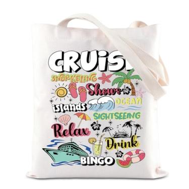 Imagem de KUIYAI Bolsa de ombro para amantes de cruzeiros, cruzeiro, viagem, presente de viagem de fim de semana, mergulho, oceano, aventura, presente, Cruisets-us, middle