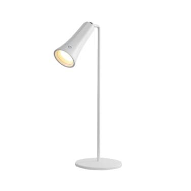 Imagem de Abajur de Mesa LED Recarregável Touch 3 Níveis de Luz Luminária Portátil sem Fio Dimerizável com Base Magnética Giratória 360° Ideal para Quarto, Escritório, Estudo