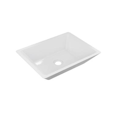 Imagem de Cuba Apoio Retangular Rt45w Colorida Branco