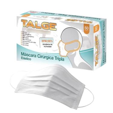 Imagem de MASCARA TRIPLA TNT ANVISA C/50 BCA TALGE