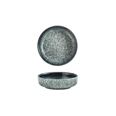 Imagem de Prato quadrado de cerâmica para temperos, criatividade doméstica japonesa, prato redondo [safira]