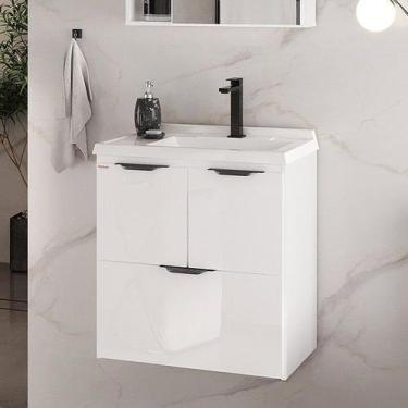 Imagem de Gabinete Luiza 60 Suspenso - Fabribam, Branco