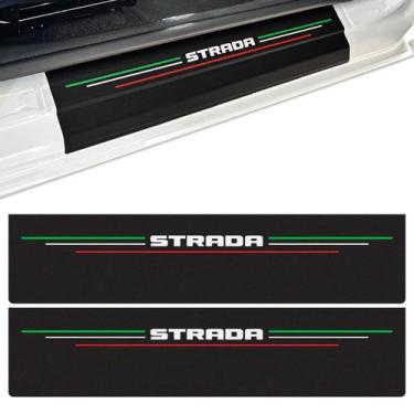 Imagem de Soleira Porta Para Fiat Strada 2025 2P 4P Preto Texturizado - SPORTINO