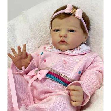Imagem de Bebê Reborn Realista Recém Nascida - Premium