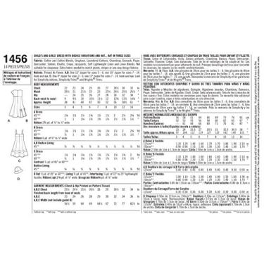 Imagem de Simplicity 1456 Vestido feminino com variações de corpete e padrões de costura de chapéu, tamanhos 7-14