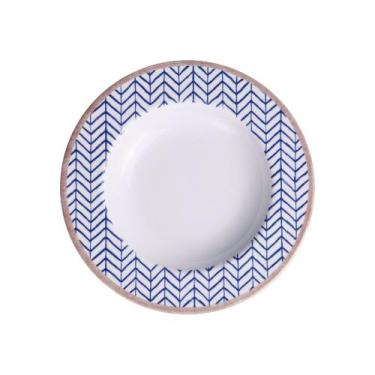 Imagem de Prato Fundo Tramontina Abstratta Porcelana Decorada 23cm