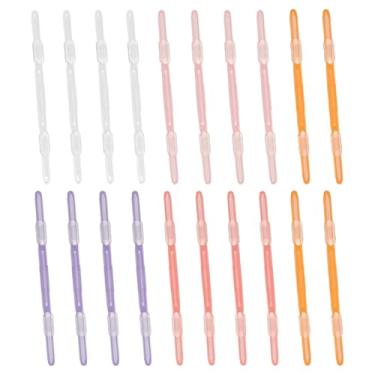 Imagem de PATIKIL 20 peças de grampos de encadernação de papel de folha solta, multicoloridos, 2 organizadores de papel de plástico, fixadores de caderno, clipe reutilizável para fichário de pinos para