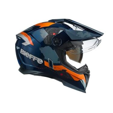 Imagem de Capacete Masculino Bieffe B-Trail Frontier Azul Oculos Moto (60)