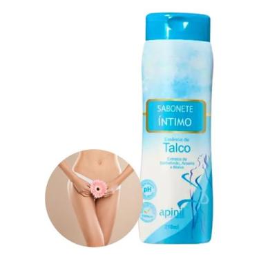 Imagem de Sabonete Feminino Íntimo Talco Anti Odor Higiene Íntima - Apinil Cosmé