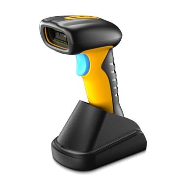 Imagem de NETUM Scanner de código de barras QR industrial Bluetooth atualizado com base de carregamento, leitor de código de barras 2D 1D sem fio 2600 mAh, proteção contra quedas, à prova de poeira, mãos livres