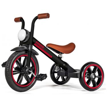 Imagem de Triciclo Infantil com Luz Frontal e Altura do Assento Ajustável para Crianças de 2 a 5 Anos, KRIDDO, Preto