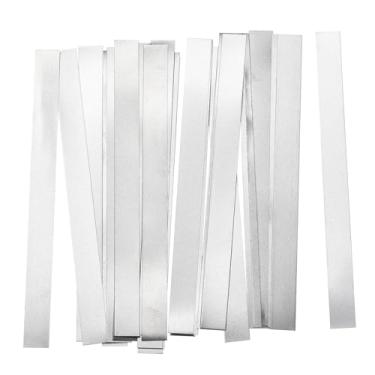 Imagem de Tira de níquel puro 0,15 mm x 8 mm x 100 mm Aba de solda de bateria Aba de solda de níquel para pacote de bateria e soldagem a ponto, 40 peças