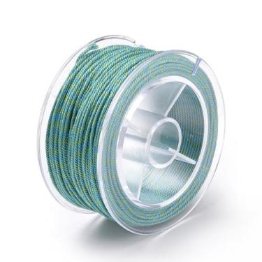 Imagem de 1 rolo de macramê de algodão corda trançada de 1 mm para pulseira faça você mesmo, colar, acessórios de cabelo, artesanato, decoração de parede, caixas de presente penduradas, embalagem de embrulho