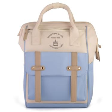 Imagem de Bolsa Maternidade Mamae Bebe Grande Alça Bagagem Espaçosa (Azul e bege)