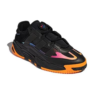 Imagem de adidas Originals Tênis de basquete masculino Niteball, Preto/laranja, 36