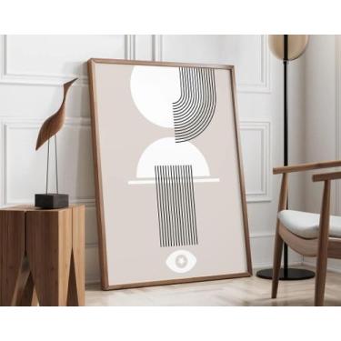 Imagem de Pôster Geométrico Modernista Bauhaus Em Lona, Arte De Parede Retro De 