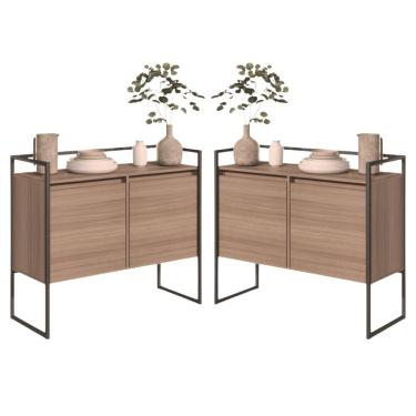 Imagem de Jogo 2 Aparador Industrial 2 Portas Montana