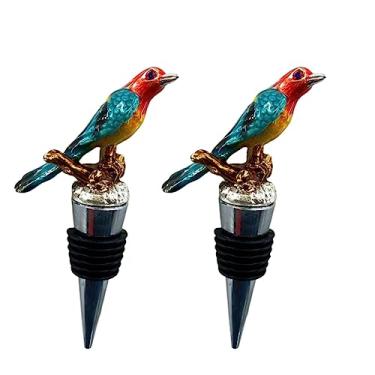 Imagem de Rolhas de vinho em formato de pássaro para garrafas de vinho, silicone, reutilizável, tampa de saída de vinho, tampa de garrafa, rolhas seladoras de garrafas, acessórios de vinho fofos, acessórios