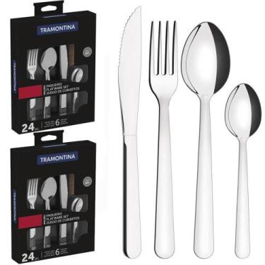 Imagem de Faqueiro Tramontina Malibu em Aço Inox 48 Peças 23798046