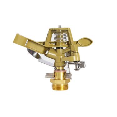 Imagem de de Irrigação Agrícola Jardim com Aspersor 360 Graus Rega Ajustável para Gramado Bico Oscilante Metal Rosca Macho 3 4 Polegada