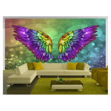 Imagem de Papel De Parede 3D Arte Asas Selfie Insta Cores 3,5M Tra274 - Você Dec