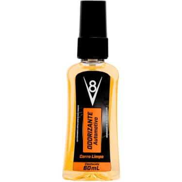 Imagem de V8, Perfumador de ambientes para automóveis (Aromatizador de ar) em Spray Carro Limpo, 60 ml, Laranja