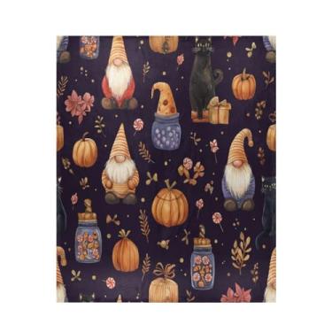 Imagem de Blueangle Gnomos fofos potes de doces cobertor super macio e quente, 127 x 152 cm, leve para todas as estações, cobertor aconchegante para cama, sofá, sofá, fácil de cuidar (526)