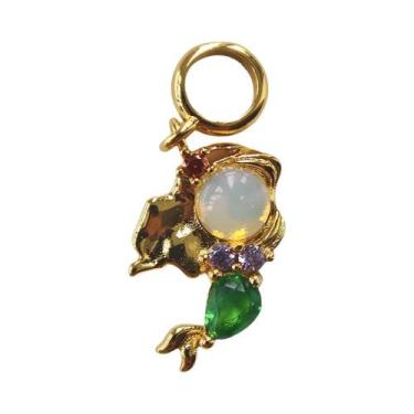 Imagem de Colar De Princesa De Conto De Fadas Com Zircônia Colorida, Corrente Un