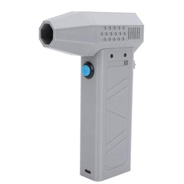 Imagem de Jectse Espanador de Ar Elétrico, Poderoso Ventilador Turbo Portátil de 140000 RPM Com Velocidade do de 62 M/S e Bateria de 4000 MAh, para Limpeza Doméstica de Carro Com Teclado de (GREY)