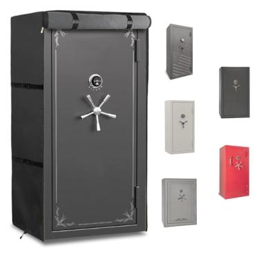 Imagem de Exokugo Capa segura para armas, capa de rifle Oxford 600D resistente à prova d'água e à prova de poeira, protetor de armário de arma oculto com forro de pelúcia para pistolas, cofres de armas de fogo