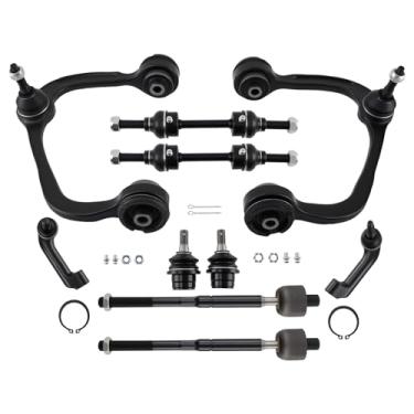 Imagem de maXpeedingrods 10Pcs 4WD Front Upper Control Arm Kit for Ford F-150 2009-2014, Suspension Kit with Lower Ball Joints, Sway Bar Links, Outer & Inner Tie Rod, K80306 K80308