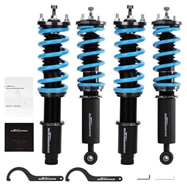 Imagem de maXpeedingrods Coilover for Honda CR-V 1996-2001 RD1-RD3 FWD & AWD, 24 Level Damper Adjustable Coilovers Suspension Kit, Height Adjustable Shock Absorber Struts, T6 Upgraded Lowering Kit Blue