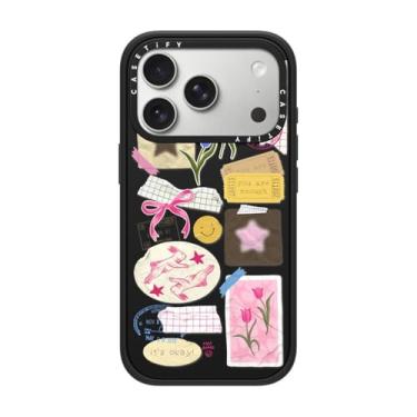 Imagem de CASETiFY Capa Impact para iPhone 17 Pro [fina/compatível com Magsafe/2,5 m. Proteção contra quedas de grau militar 4X] - Colagem You are Stars - Preto fosco