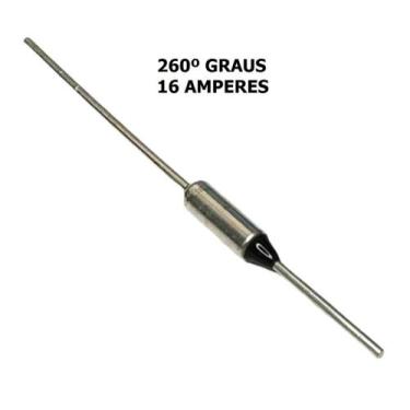 Imagem de Kit 8 pçs - fusivel termico 16 amperes - 260 graus - 250v - GENERICA