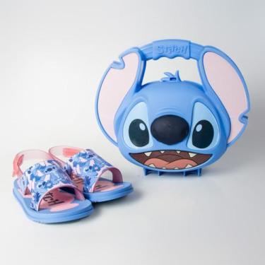 Imagem de Sandália Grendene Kids Stitch Com Lancheira Exclusiva 23326St Azul, Az