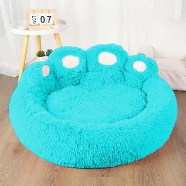 Imagem de Cama Pata Nuvem para Cachorro e Gato – Colchonete Antialérgico Confortável em Vários Tamanhos (AZUL TURQUEZA,60CM PEQUENO)