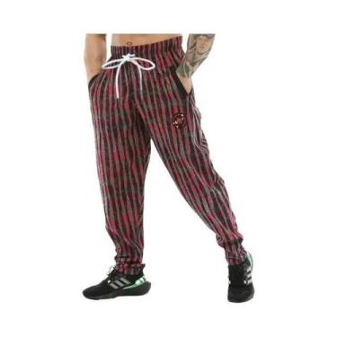 Imagem de Calças Esportivas Casuais Respiráveis Em Malha Impressa Em 3D Para Adu