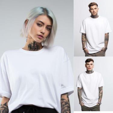 Imagem de Kit 3 Camisetas Camisa Blusa Masculina Lisa Basica Oversized Streetwea