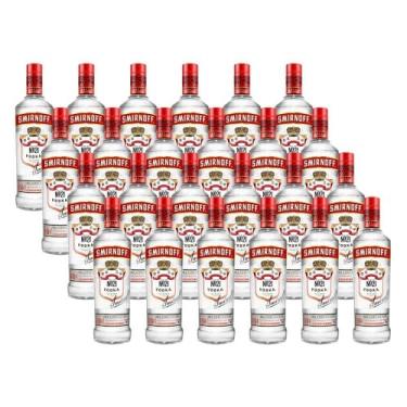 Imagem de Smirnoff, Vodka, Clássica Nº 21, 600ml, Sabor Puro, Fragrância Suave, 24 Unidades