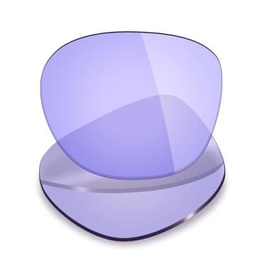 Imagem de Mryok Lentes de reposição UV400 para óculos de sol Oakley Latch OO9265 53 mm, HD Polarized, proteção UV, resistente a impactos e ajuste perfeito - roxo claro baixo