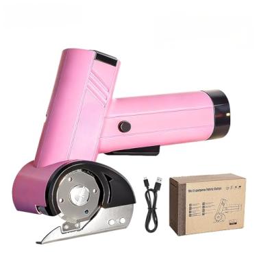 Imagem de Tesoura Elétrica Sem Fio Cortador Recarregável 4 com Display LED Luz Carregamento USB Substituição Fácil de Lâmina para Papelão Tecido Couro e Artesan